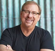 Rick Warren speaking during a church leadership event.