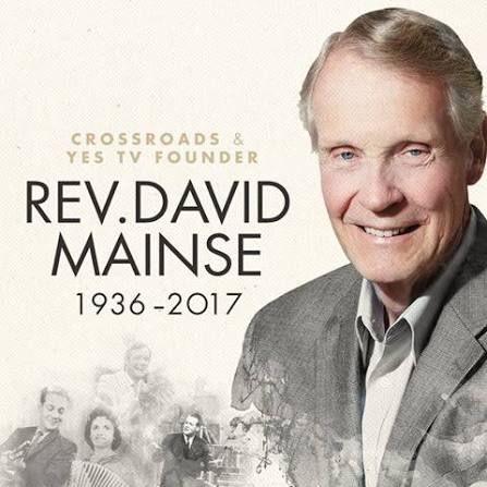 Reverend David Mainse, founder of Crossroads Christian Communications and 100 Huntley Street
